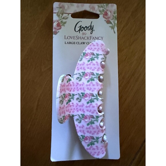 Goody Accessories - LoveShackFancy x Target Goody Blooming Heirloom Pink Large Claw Clip NEW